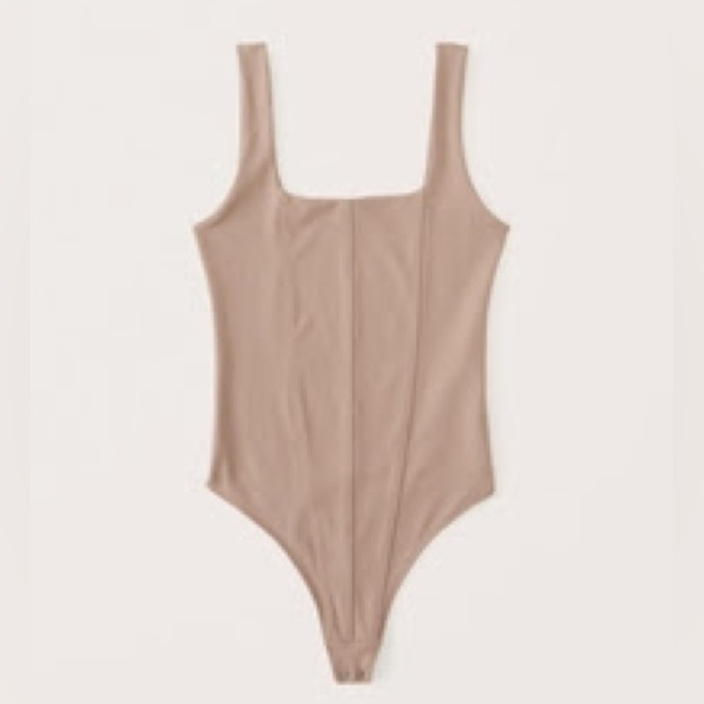 Abercrombie & Fitch Corset Bodysuit in Brown - Small